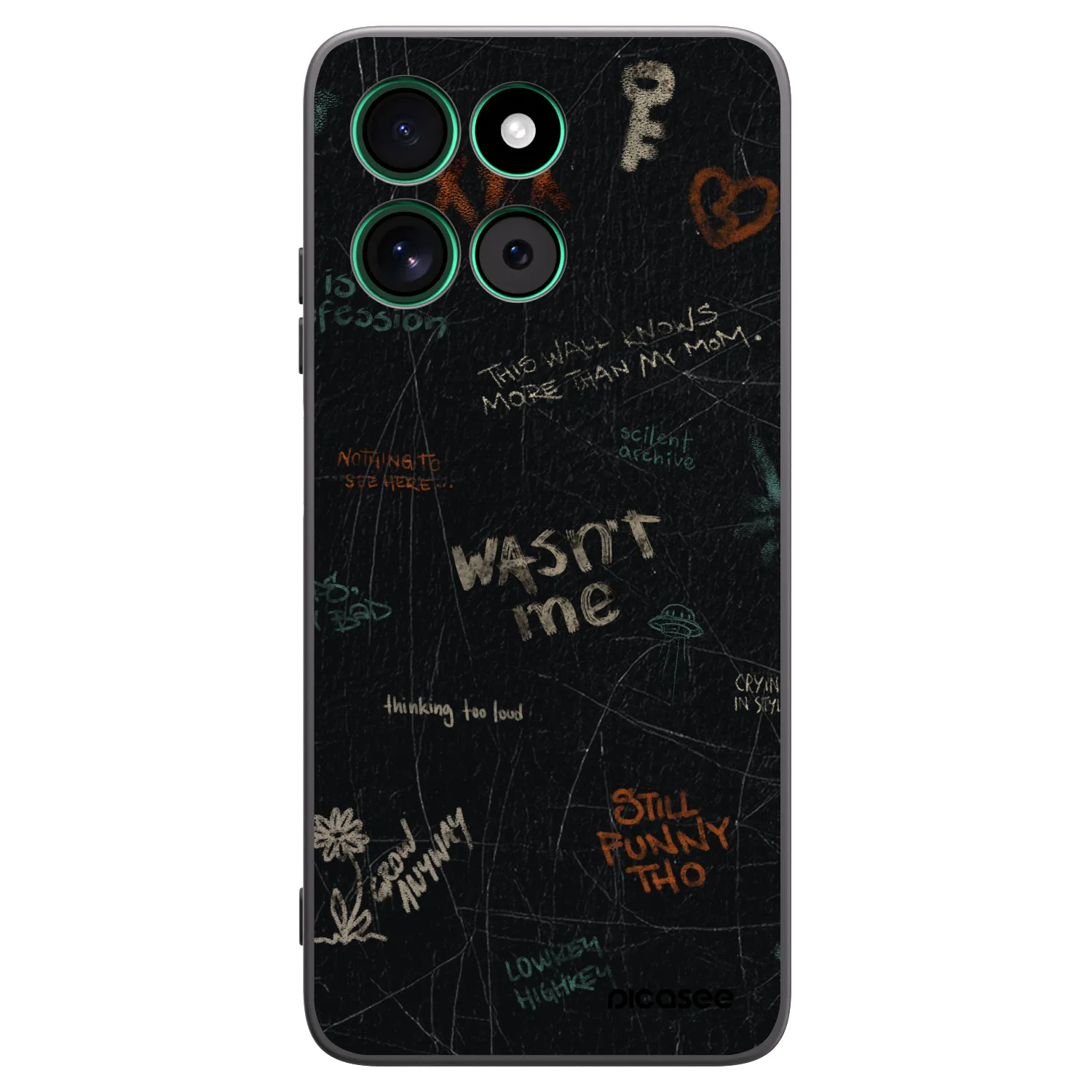 Picasee fekete szilikon tok az alábbi mobiltelefonokra Motorola Moto G57 Power - CONFESSION