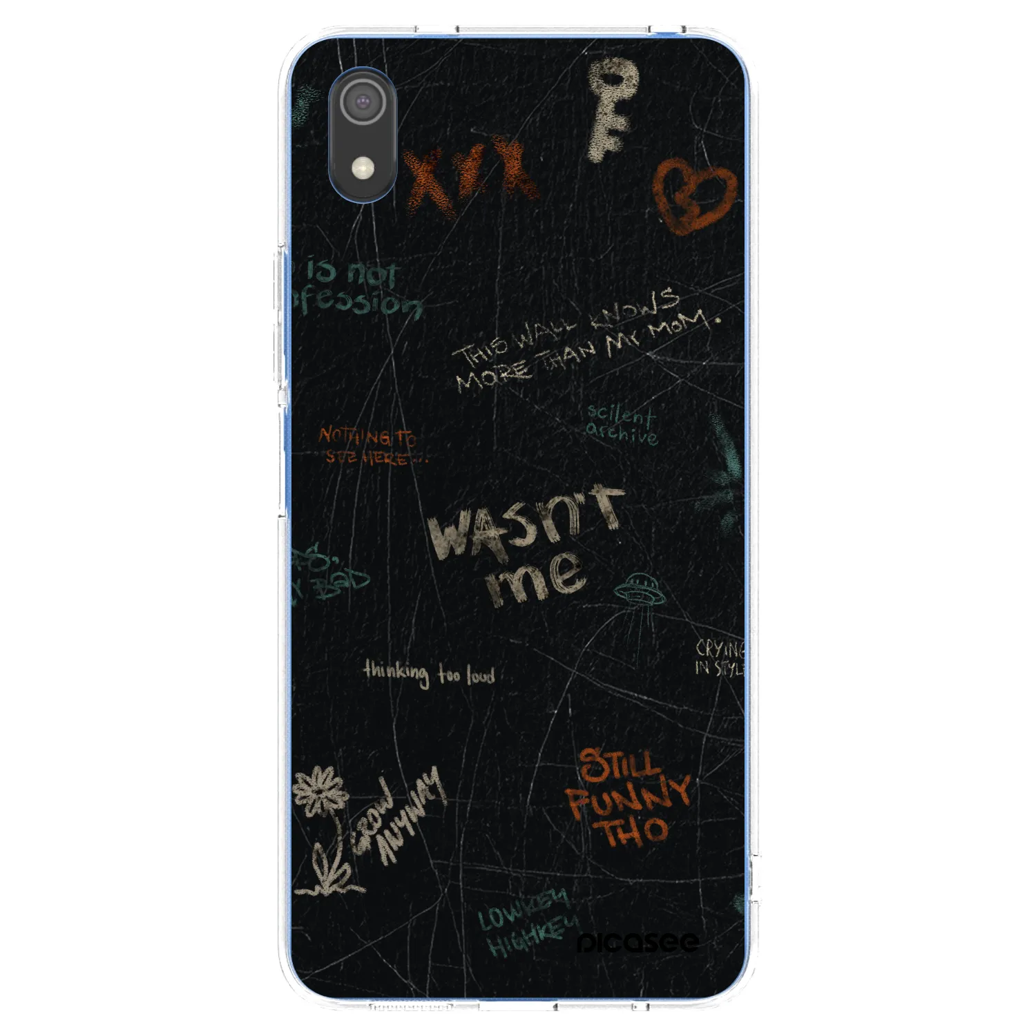 Picasee átlátszó szilikon tok az alábbi mobiltelefonokra Xiaomi Redmi 7A - CONFESSION