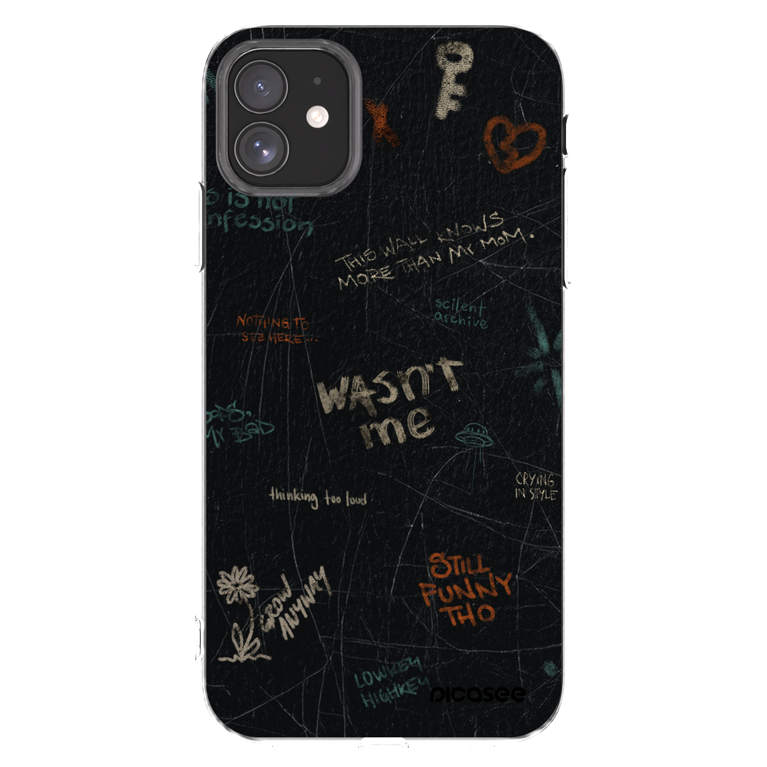 Picasee átlátszó szilikon tok az alábbi mobiltelefonokra Apple iPhone 11 - CONFESSION