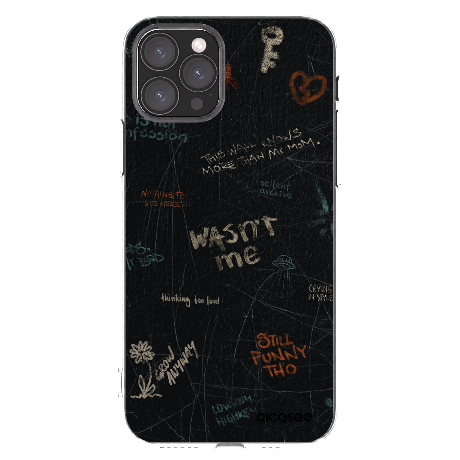 Picasee átlátszó szilikon tok az alábbi mobiltelefonokra Apple iPhone 11 Pro - CONFESSION