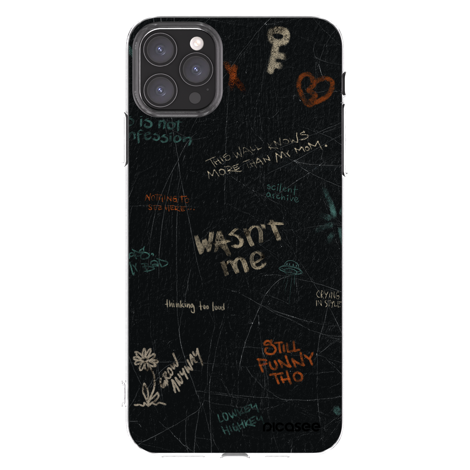 Picasee átlátszó szilikon tok az alábbi mobiltelefonokra Apple iPhone 11 Pro Max - CONFESSION