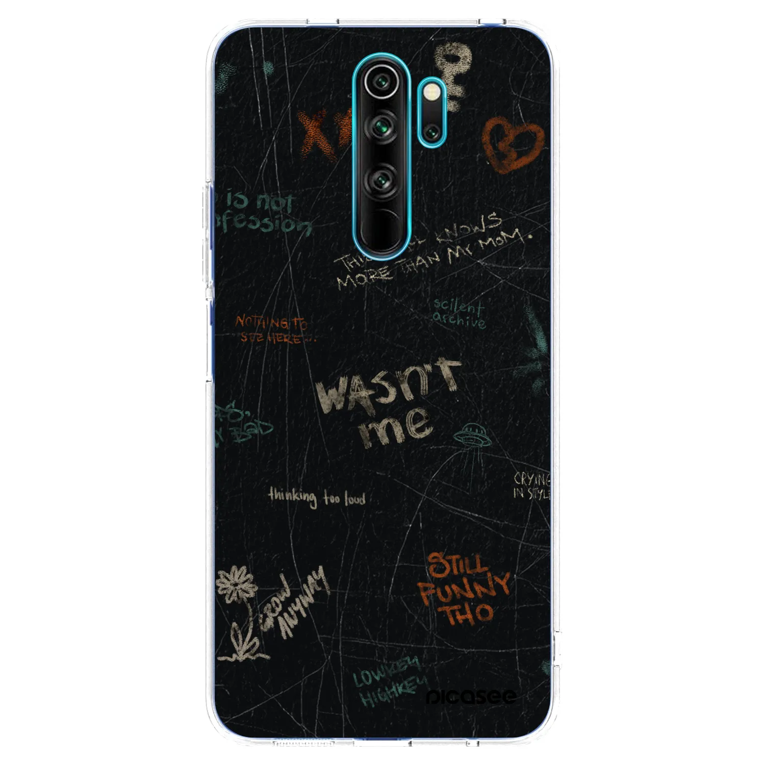 Picasee átlátszó szilikon tok az alábbi mobiltelefonokra Xiaomi Redmi Note 8 Pro - CONFESSION