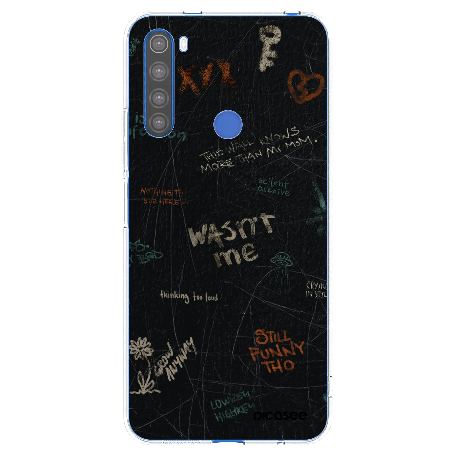 Picasee átlátszó szilikon tok az alábbi mobiltelefonokra Xiaomi Redmi Note 8T - CONFESSION