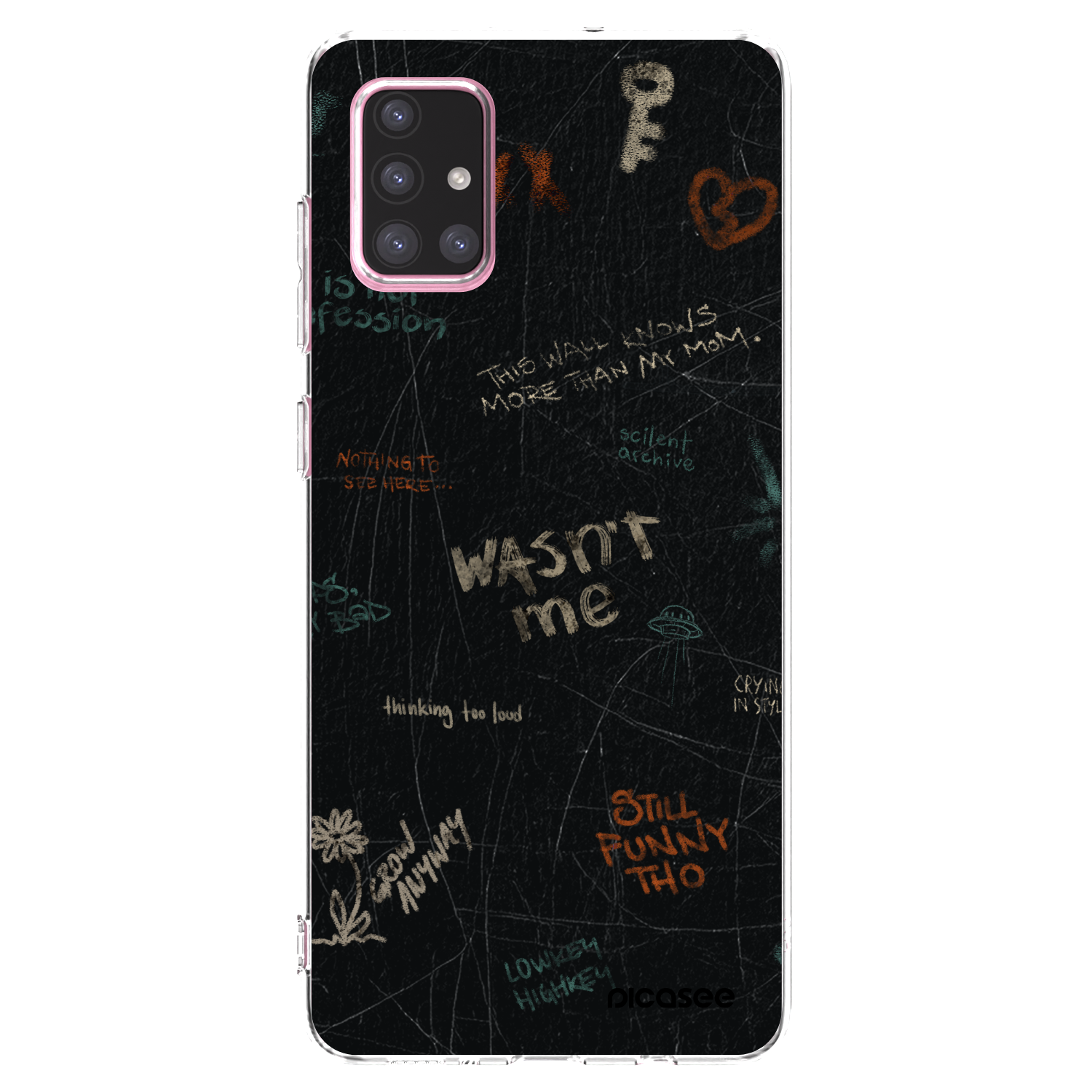 Picasee átlátszó szilikon tok az alábbi mobiltelefonokra Samsung Galaxy A71 A715F - CONFESSION