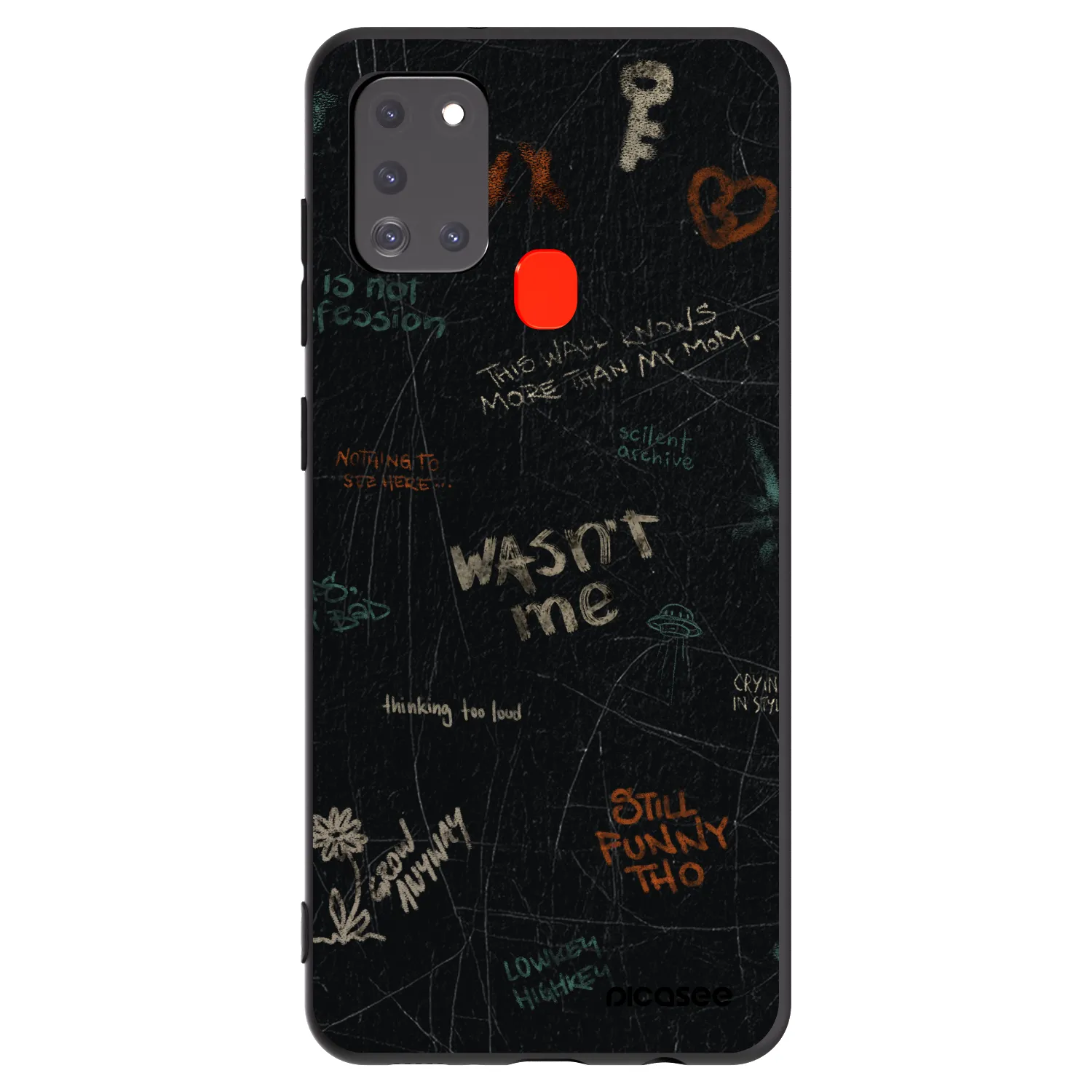 Picasee fekete szilikon tok az alábbi mobiltelefonokra Samsung Galaxy A21s - CONFESSION
