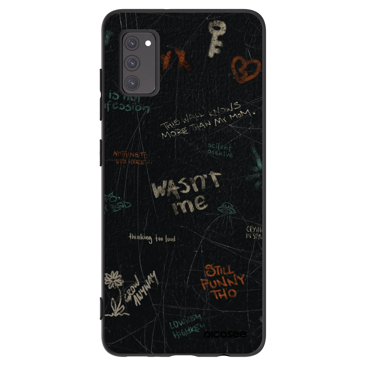 Picasee fekete szilikon tok az alábbi mobiltelefonokra Samsung Galaxy A41 A415F - CONFESSION