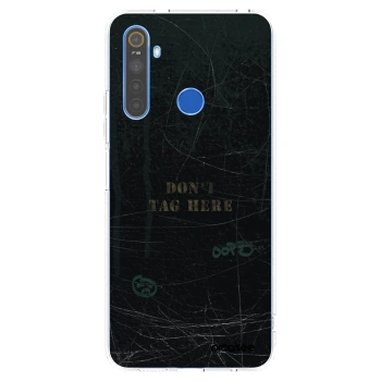 Picasee átlátszó szilikon tok az alábbi mobiltelefonokra Realme 5 - DON´T TAG