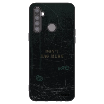 Picasee fekete szilikon tok az alábbi mobiltelefonokra Realme 5 - DON´T TAG