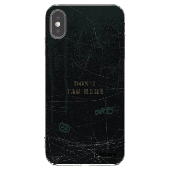 Picasee átlátszó szilikon tok az alábbi mobiltelefonokra Apple iPhone XS Max - DON´T TAG