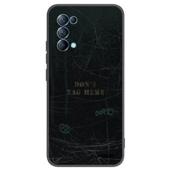 Picasee fekete szilikon tok az alábbi mobiltelefonokra OPPO Reno 5 5G - DON´T TAG