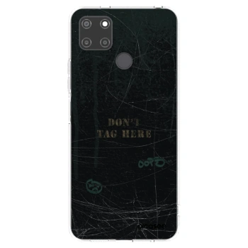 Picasee átlátszó szilikon tok az alábbi mobiltelefonokra Realme C21Y - DON´T TAG