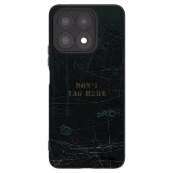 Picasee fekete szilikon tok az alábbi mobiltelefonokra Honor X8a - DON´T TAG