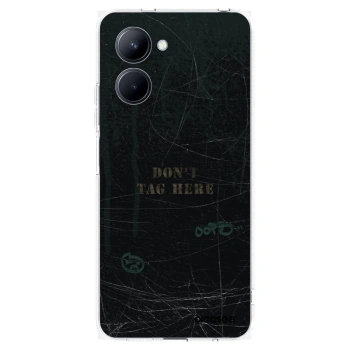 Picasee átlátszó szilikon tok az alábbi mobiltelefonokra Realme C33 (2023) - DON´T TAG