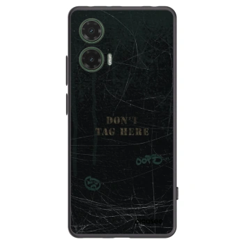 Picasee fekete szilikon tok az alábbi mobiltelefonokra Motorola Moto G35 5G - DON´T TAG