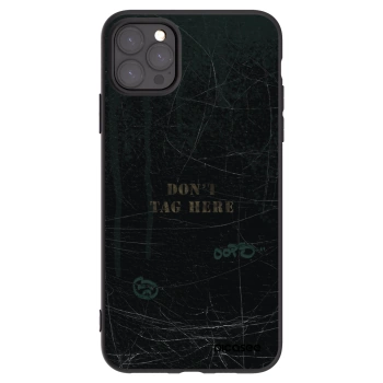 Picasee fekete szilikon tok az alábbi mobiltelefonokra Apple iPhone 11 Pro Max - DON´T TAG