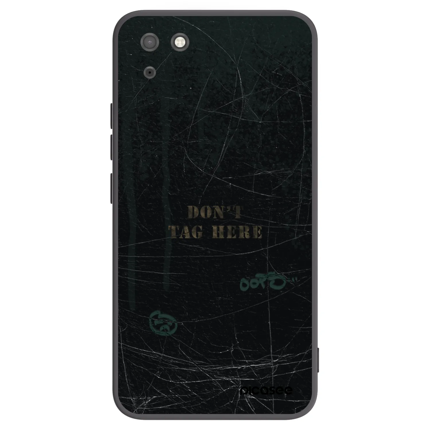 Picasee fekete szilikon tok az alábbi mobiltelefonokra Huawei Y5P - DON´T TAG