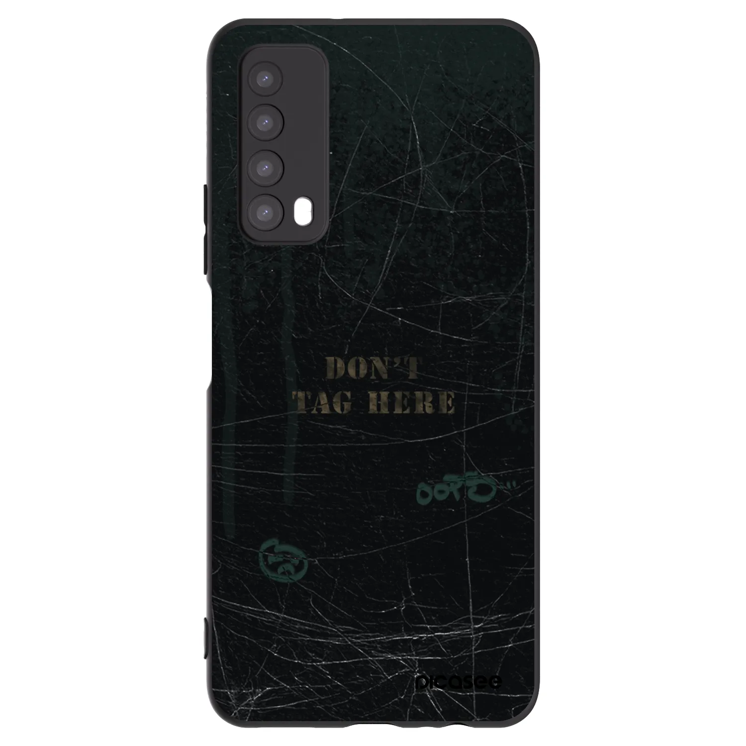 Picasee fekete szilikon tok az alábbi mobiltelefonokra Huawei P Smart 2021 - DON´T TAG