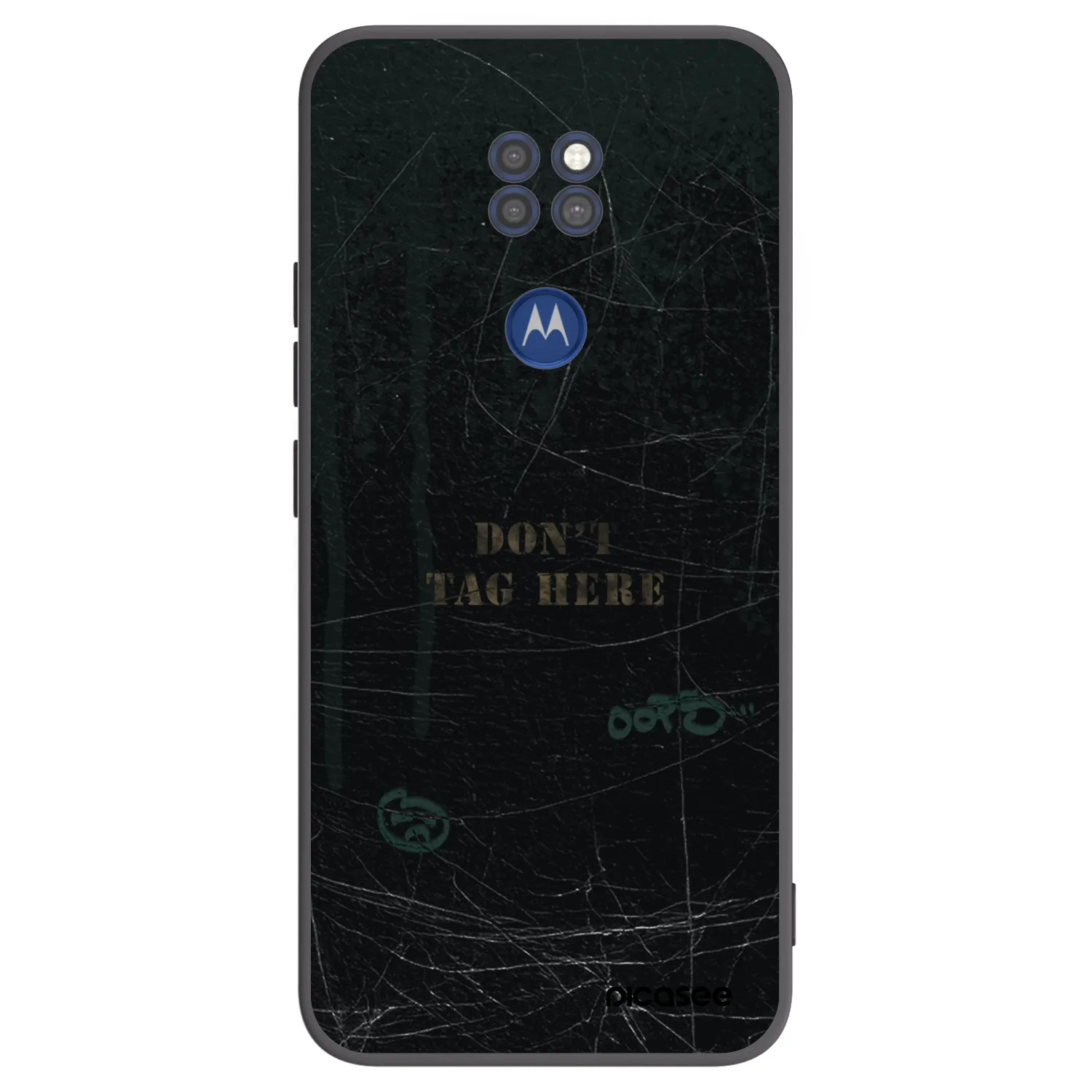 Picasee fekete szilikon tok az alábbi mobiltelefonokra Motorola Moto G9 Play - DON´T TAG