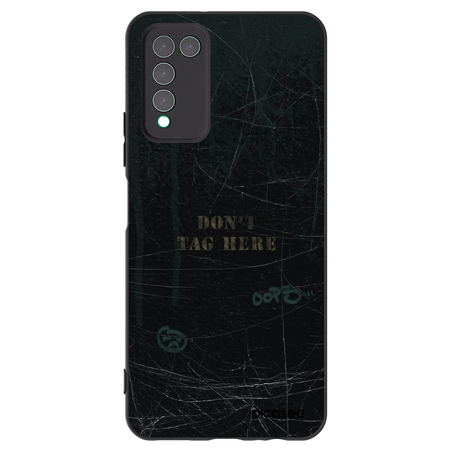 Picasee fekete szilikon tok az alábbi mobiltelefonokra Honor 10X Lite - DON´T TAG