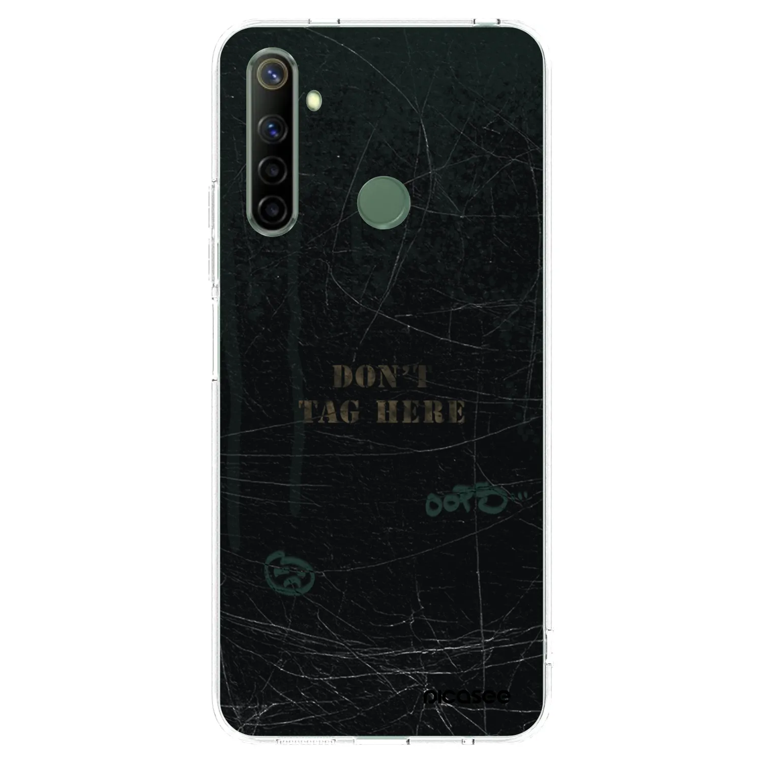 Picasee átlátszó szilikon tok az alábbi mobiltelefonokra Realme 6i - DON´T TAG