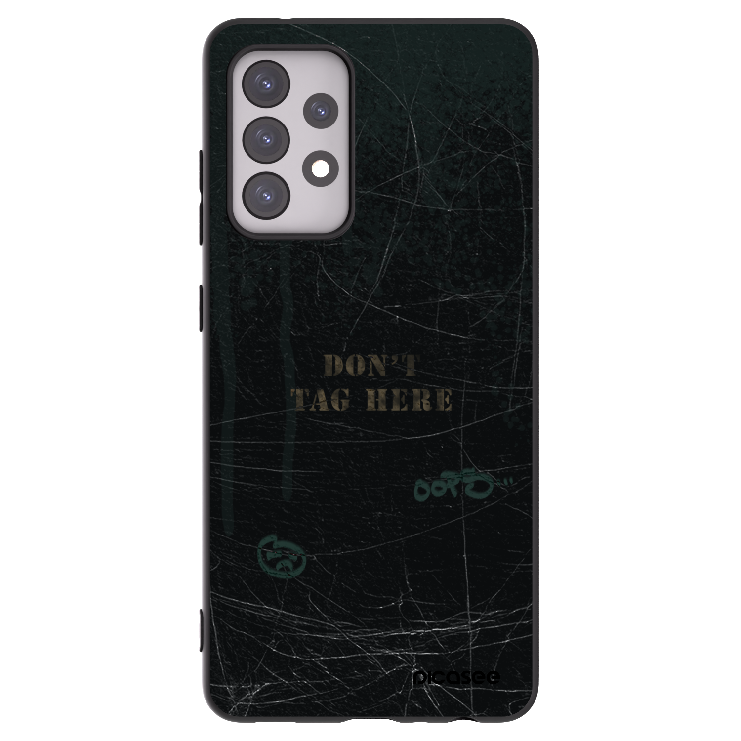 Picasee fekete szilikon tok az alábbi mobiltelefonokra Samsung Galaxy A52 5G A525F - DON´T TAG