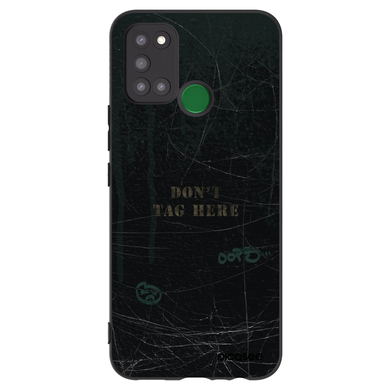 Picasee fekete szilikon tok az alábbi mobiltelefonokra Realme 7i - DON´T TAG
