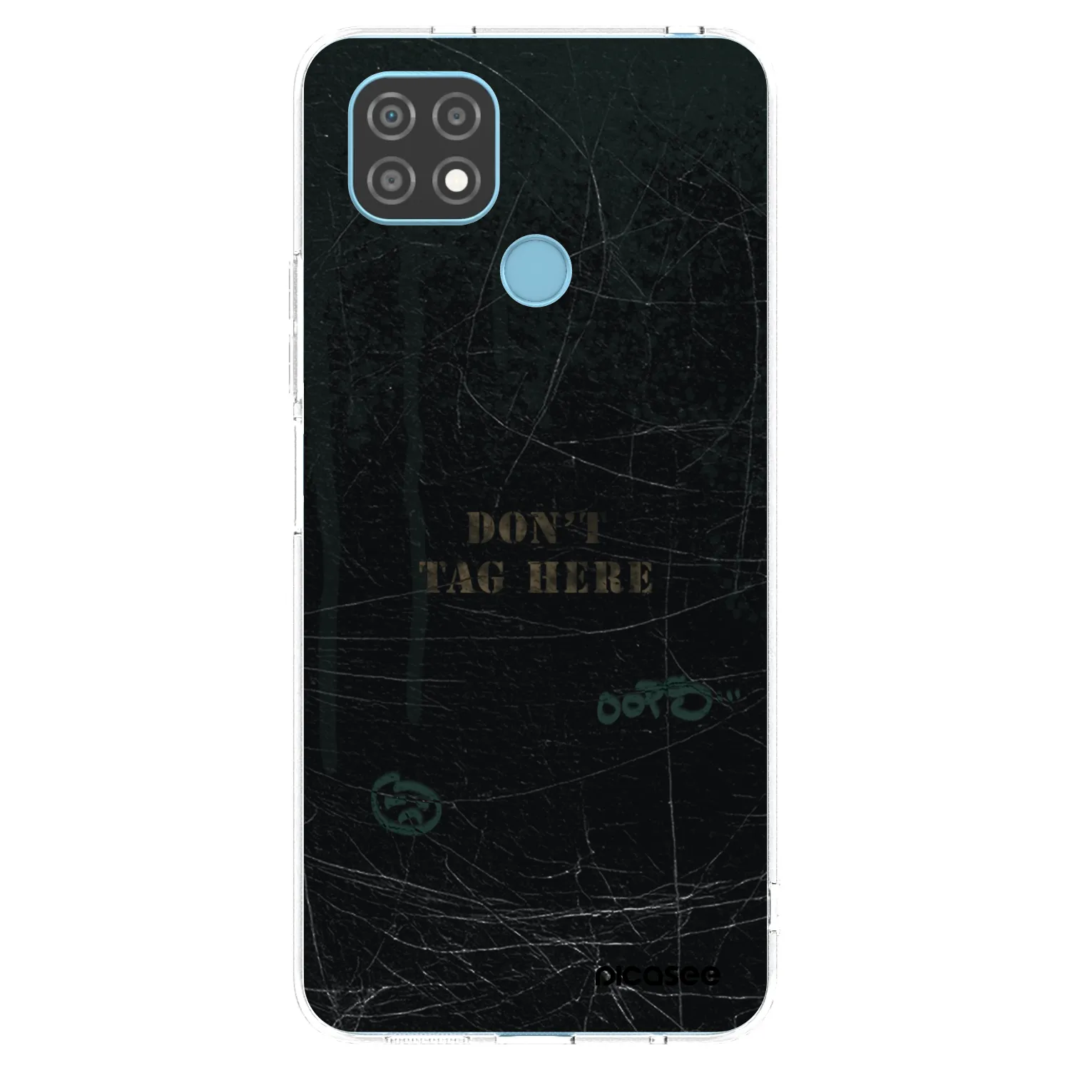 Picasee átlátszó szilikon tok az alábbi mobiltelefonokra Realme C21 - DON´T TAG