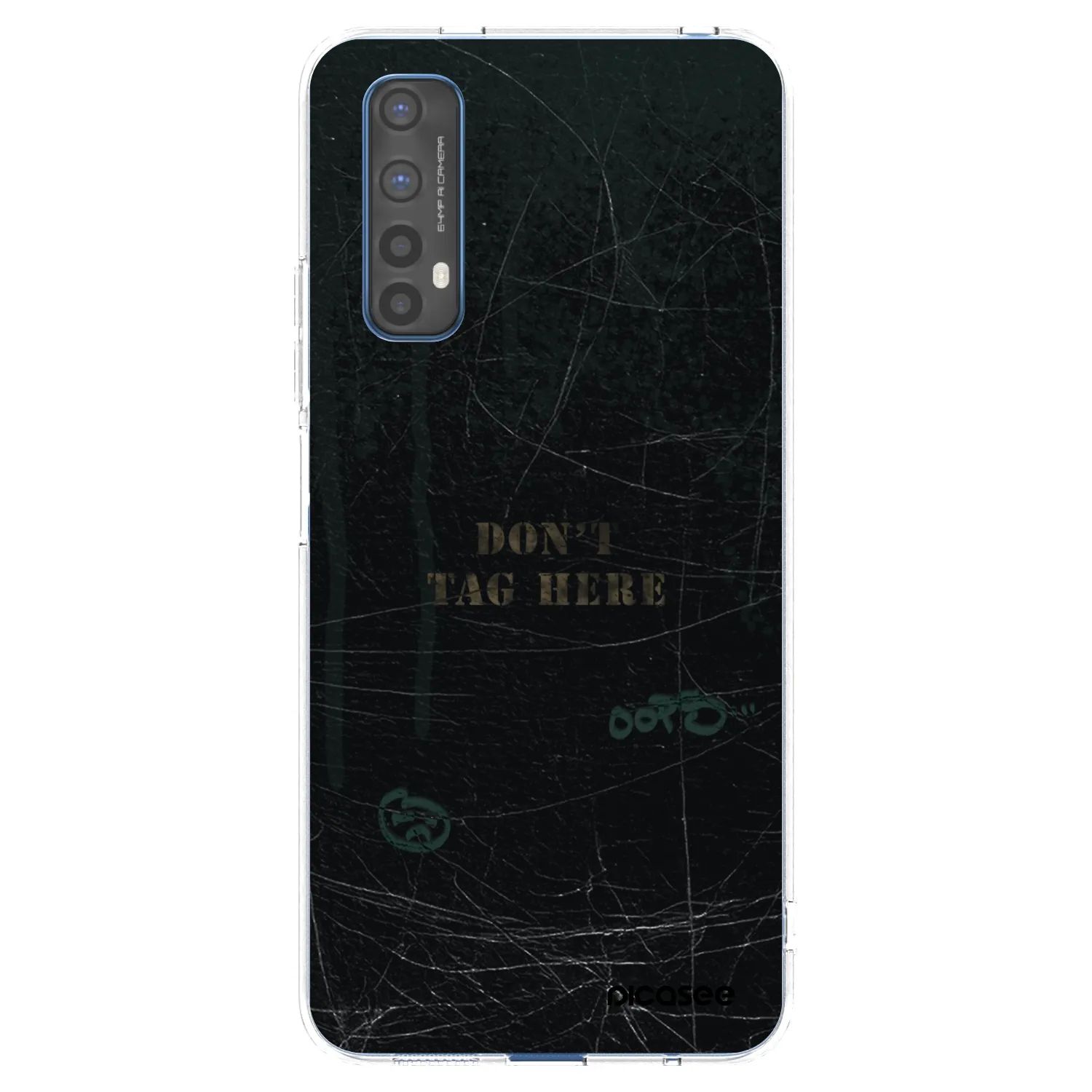 Picasee átlátszó szilikon tok az alábbi mobiltelefonokra Realme 7 - DON´T TAG