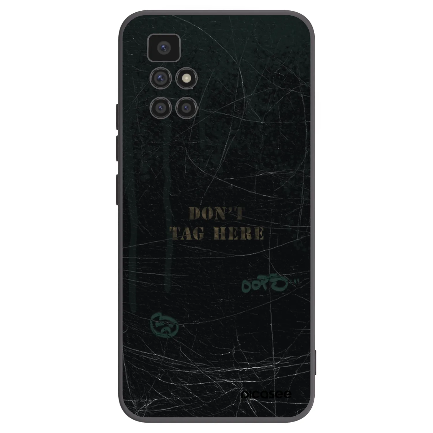 Picasee fekete szilikon tok az alábbi mobiltelefonokra Xiaomi Redmi 10 - DON´T TAG