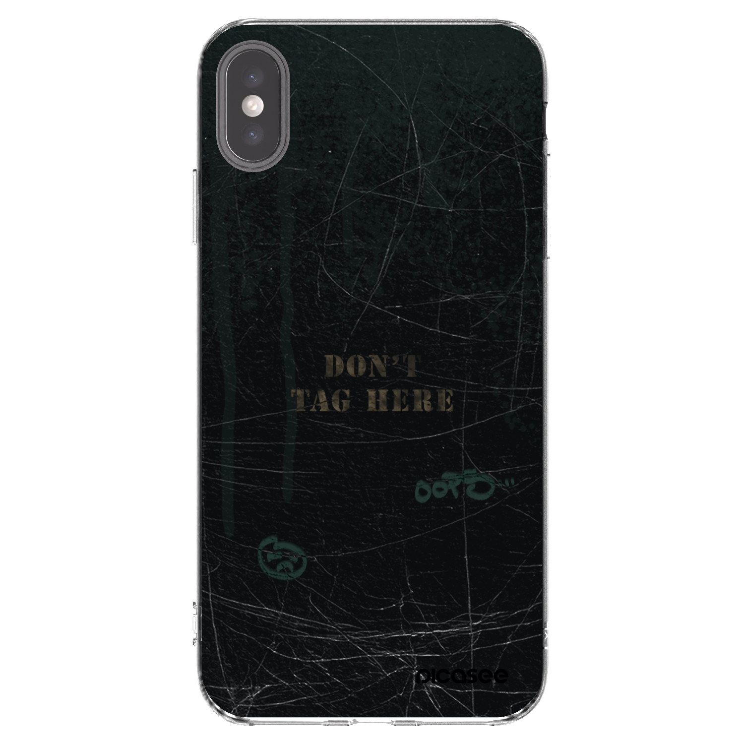 Picasee átlátszó szilikon tok az alábbi mobiltelefonokra Apple iPhone XS Max - DON´T TAG