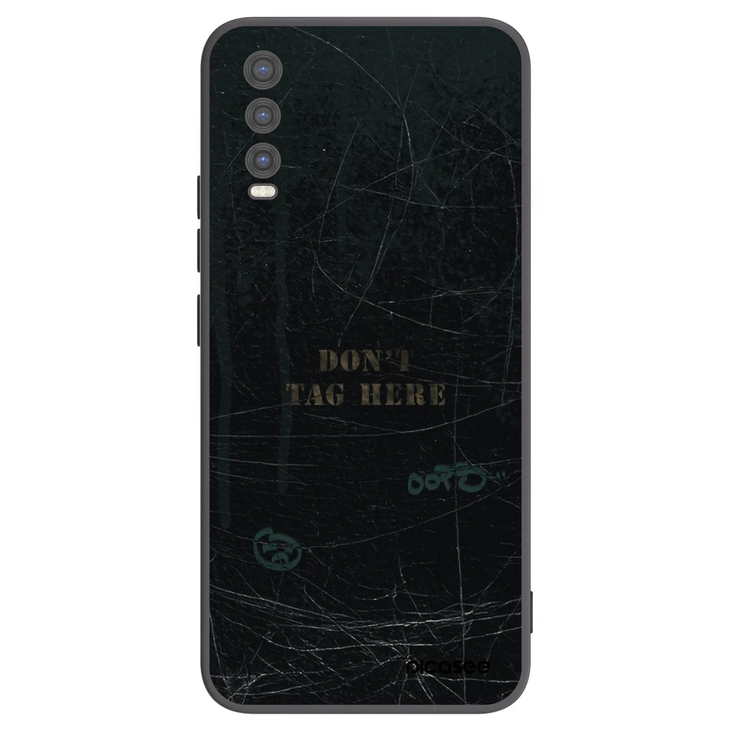 Picasee fekete szilikon tok az alábbi mobiltelefonokra Vivo Y20s - DON´T TAG
