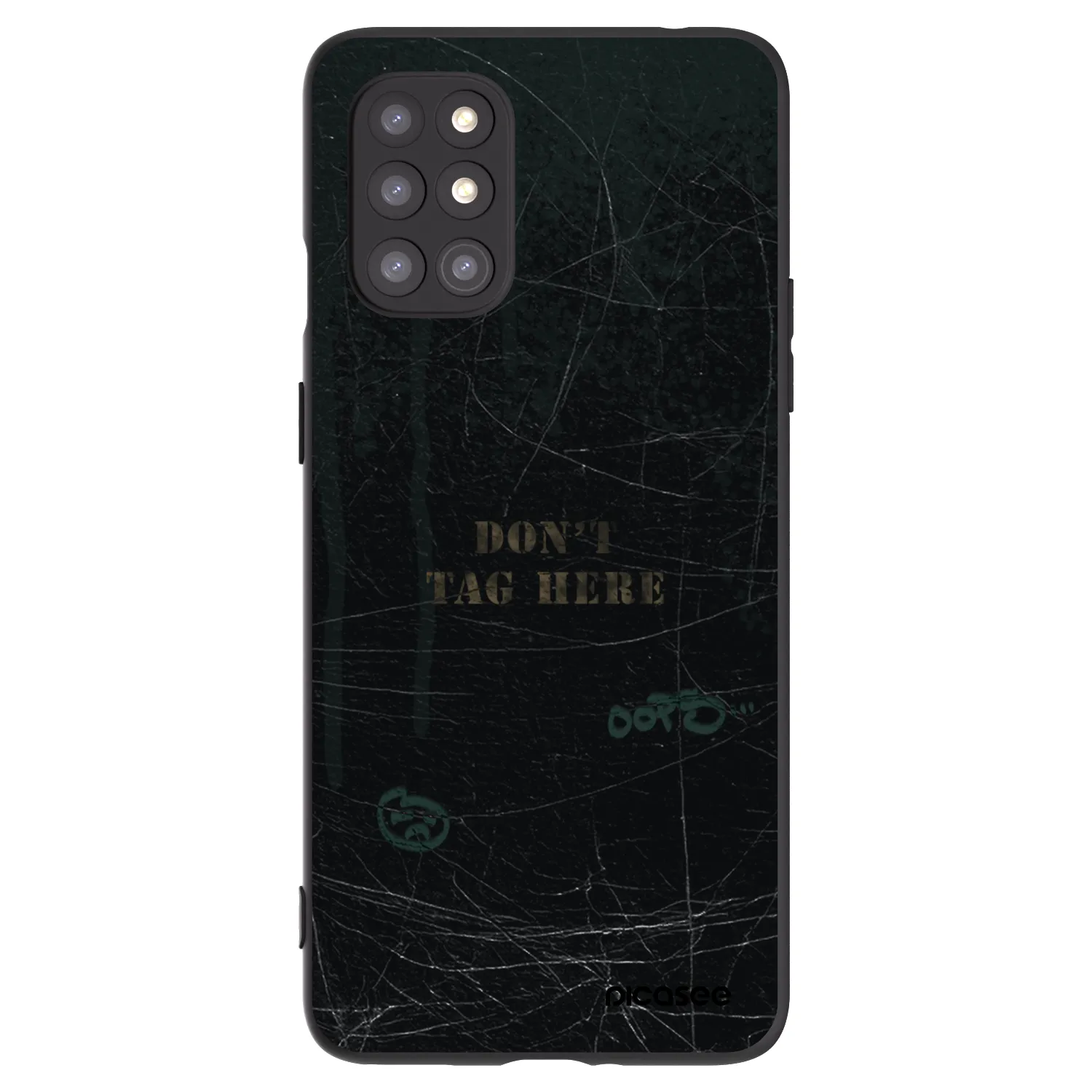 Picasee fekete szilikon tok az alábbi mobiltelefonokra OnePlus 8T - DON´T TAG