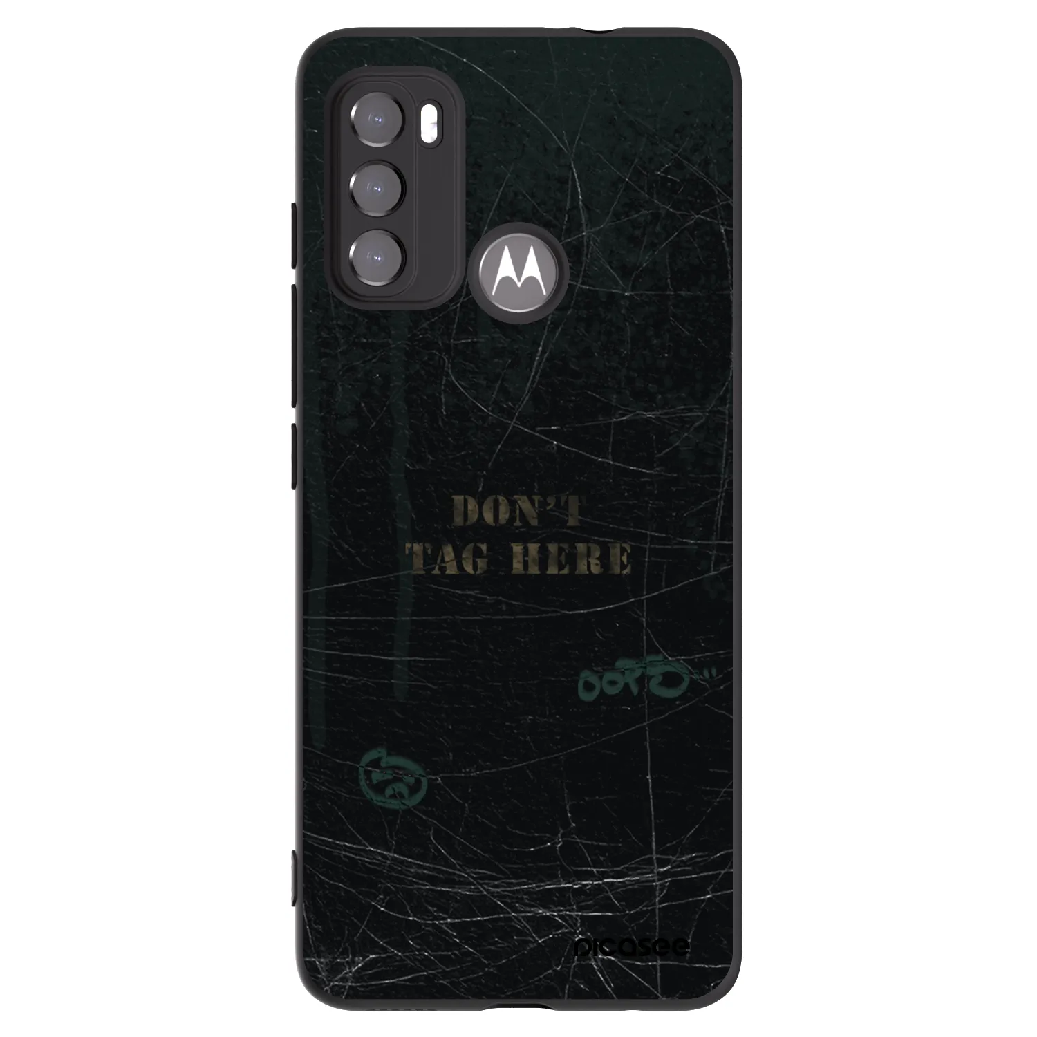 Picasee fekete szilikon tok az alábbi mobiltelefonokra Motorola Moto G60 - DON´T TAG