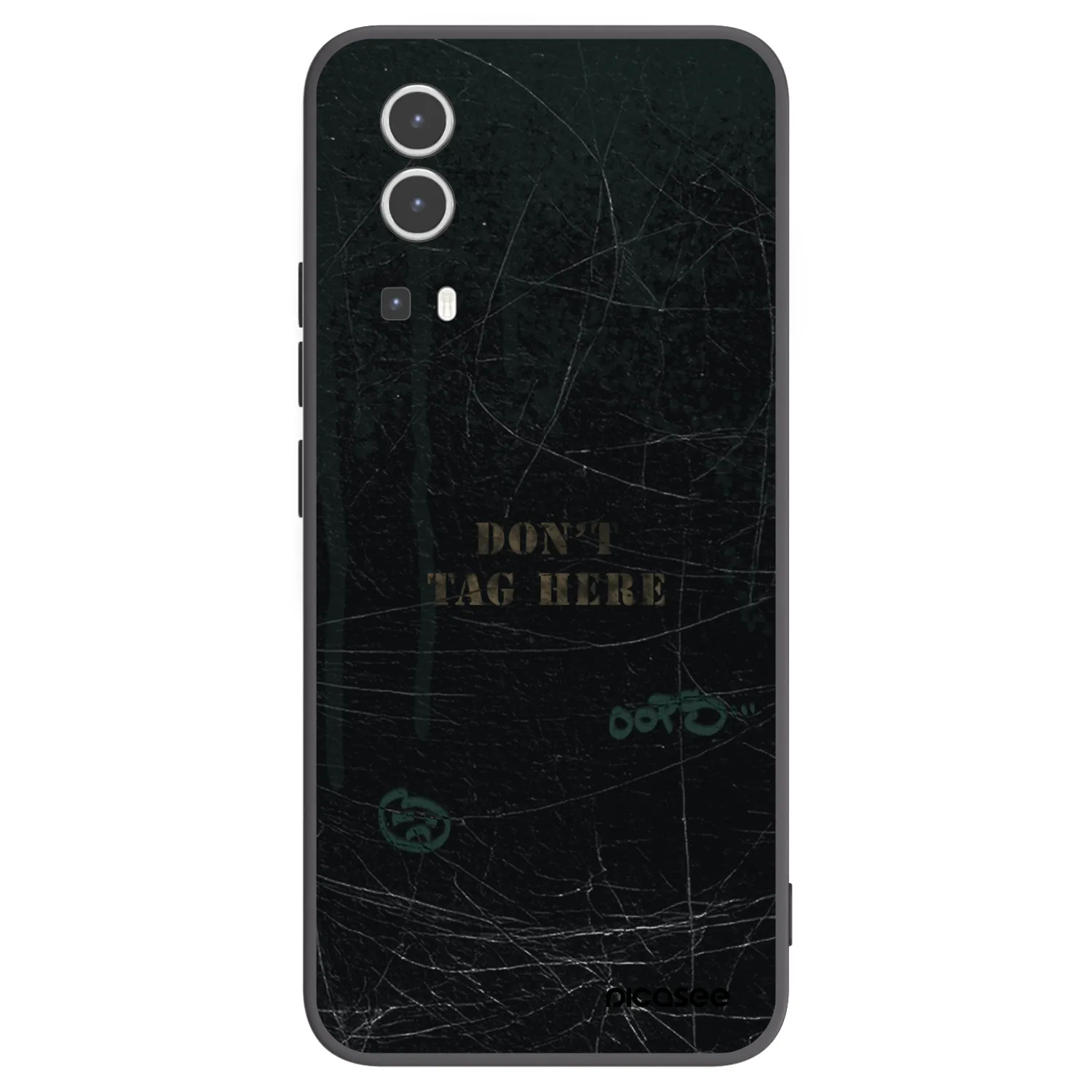 Picasee fekete szilikon tok az alábbi mobiltelefonokra Vivo Y72 5G - DON´T TAG