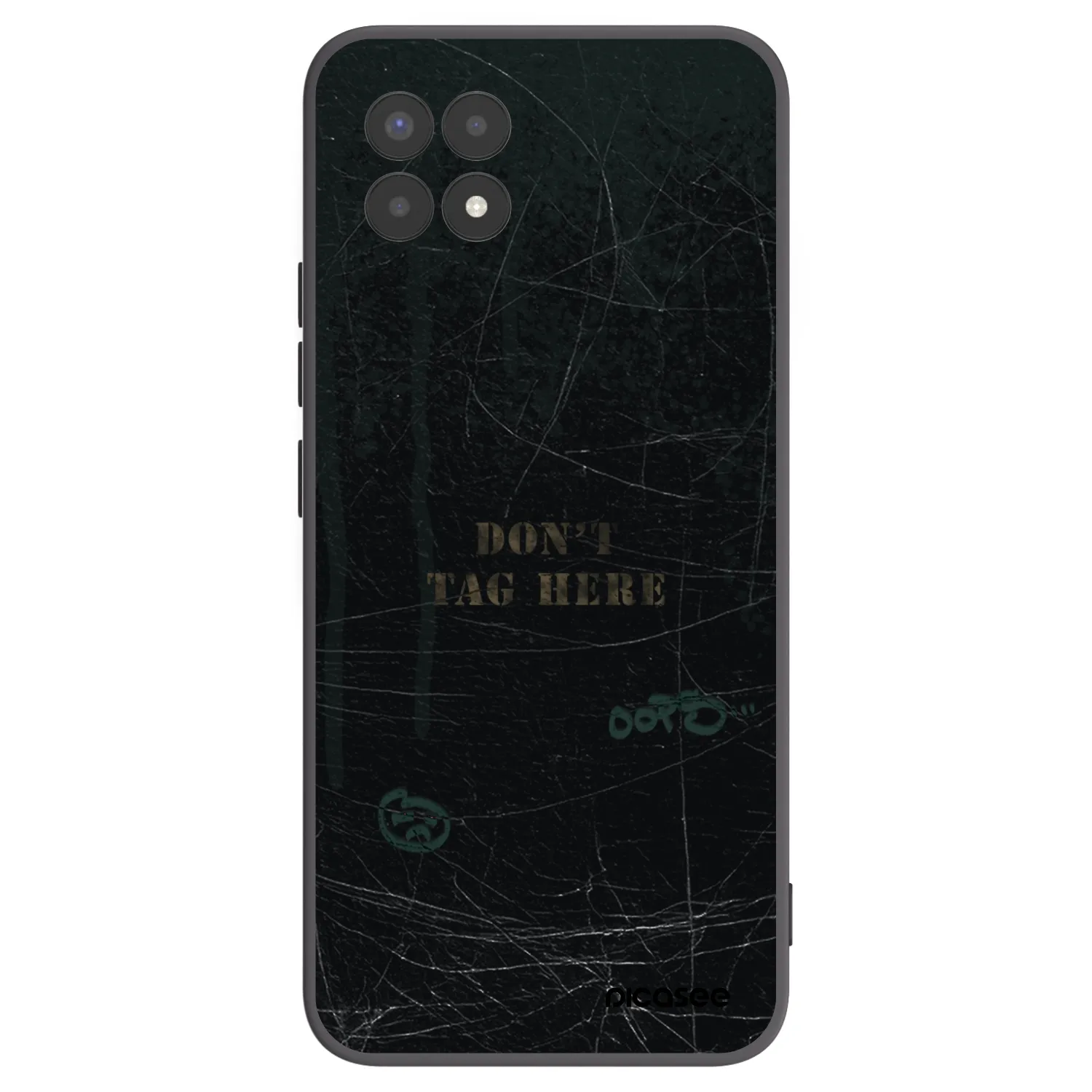 Picasee fekete szilikon tok az alábbi mobiltelefonokra Realme 8i - DON´T TAG