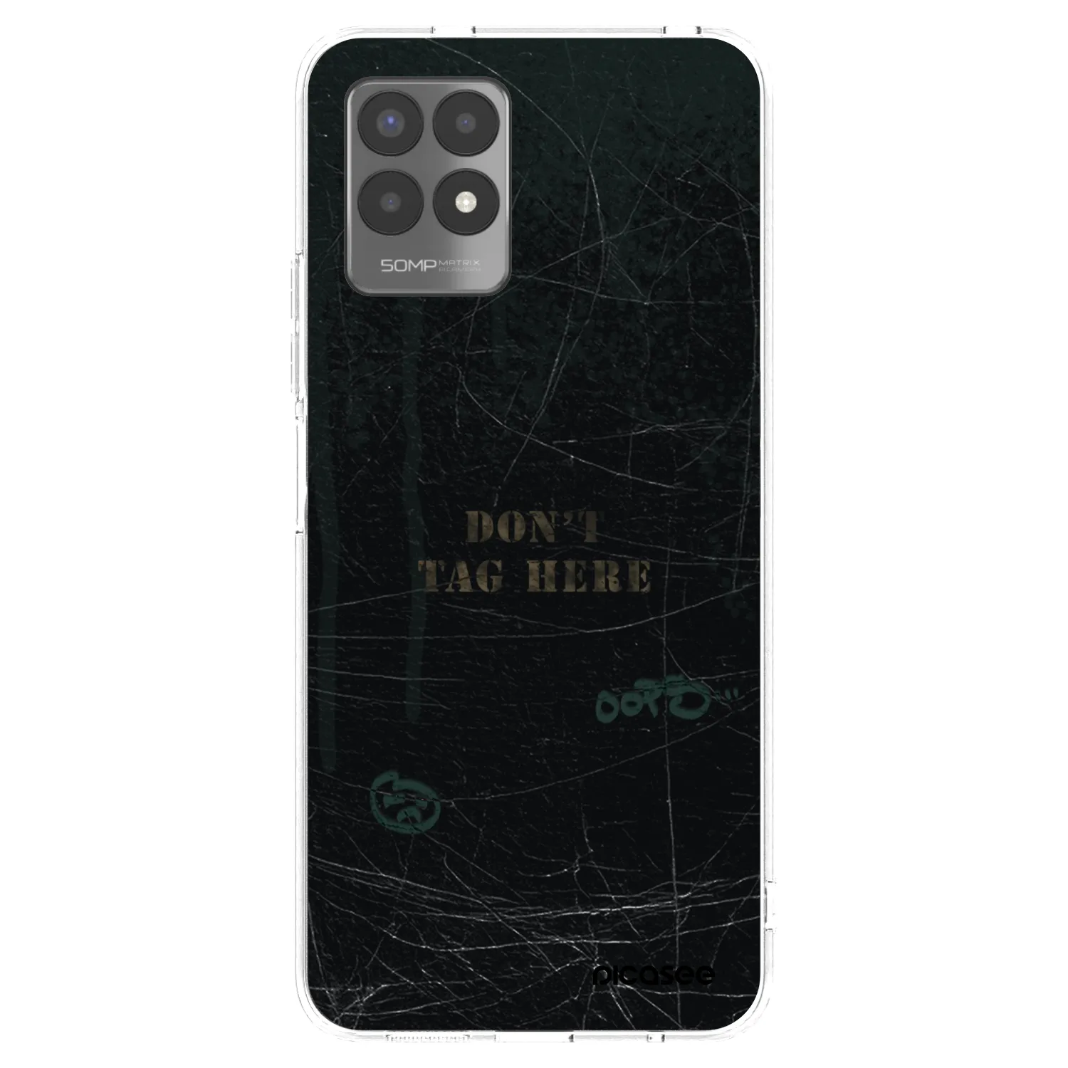 Picasee átlátszó szilikon tok az alábbi mobiltelefonokra Realme 8i - DON´T TAG
