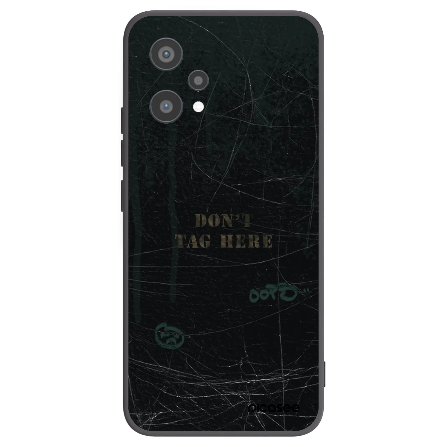Picasee fekete szilikon tok az alábbi mobiltelefonokra Realme 9 Pro 5G - DON´T TAG