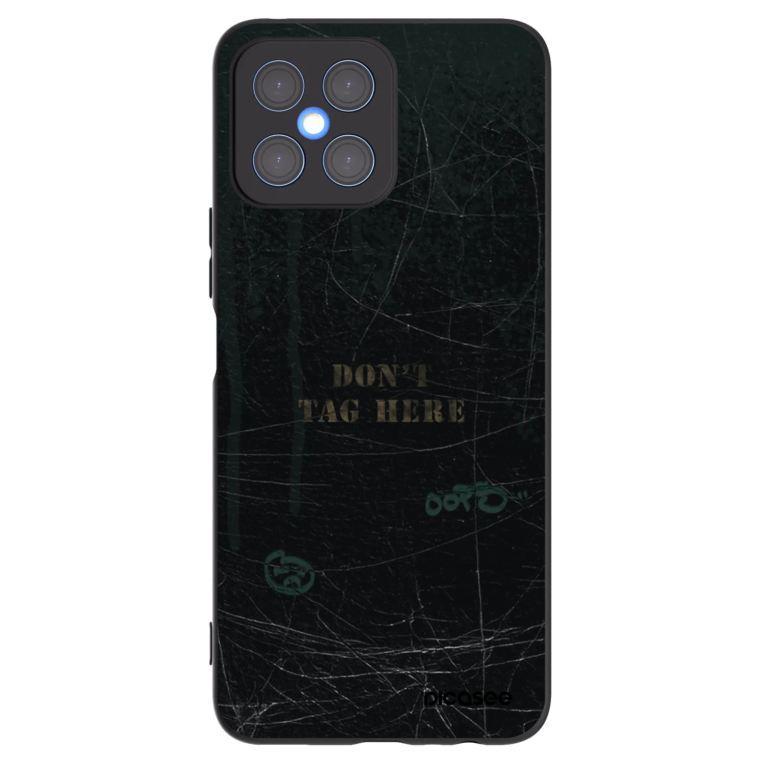 Picasee fekete szilikon tok az alábbi mobiltelefonokra Honor X8 4G - DON´T TAG