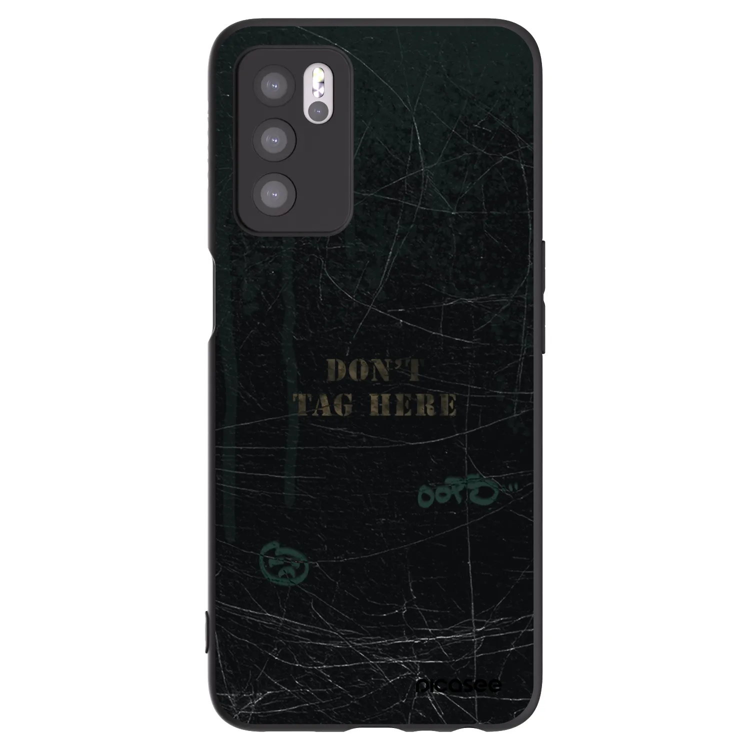Picasee fekete szilikon tok az alábbi mobiltelefonokra OPPO A16s - DON´T TAG
