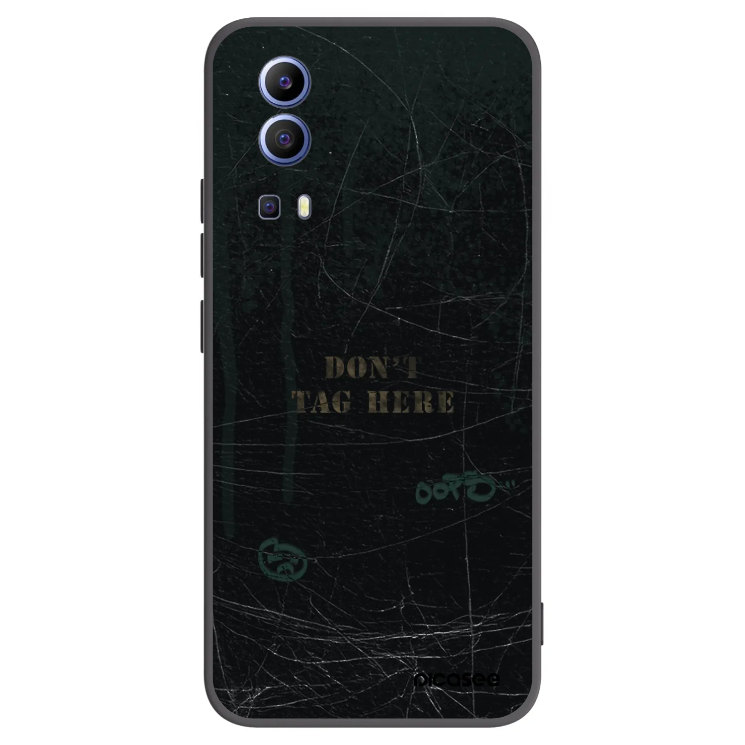 Picasee fekete szilikon tok az alábbi mobiltelefonokra Vivo Y52 5G - DON´T TAG
