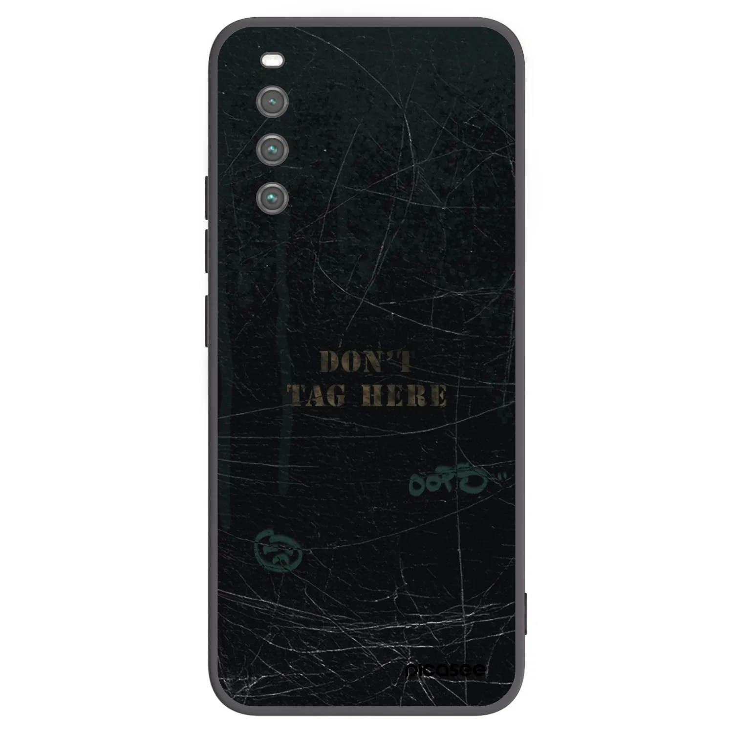 Picasee fekete szilikon tok az alábbi mobiltelefonokra Sony Xperia 10 IV 5G - DON´T TAG