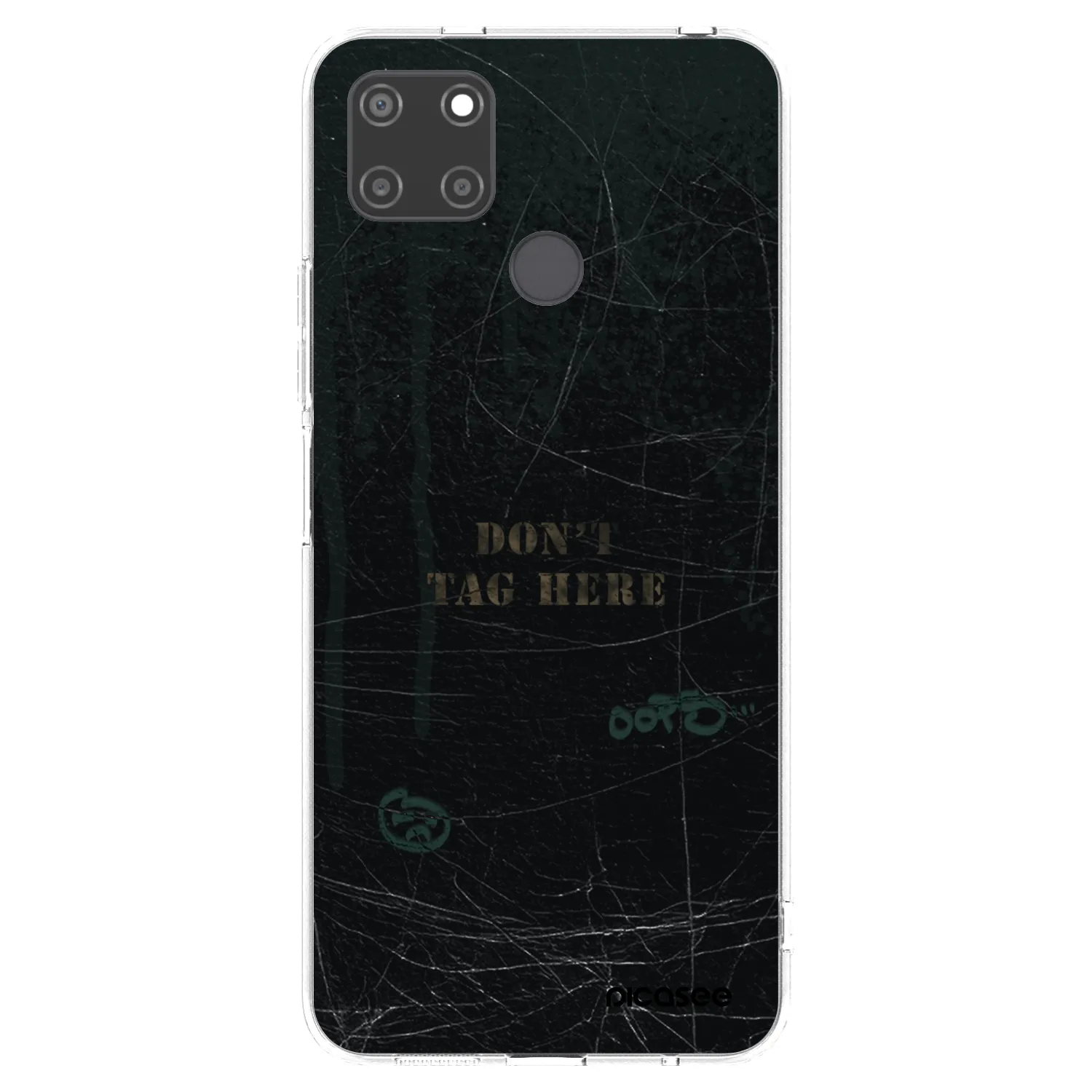 Picasee átlátszó szilikon tok az alábbi mobiltelefonokra Realme C21Y - DON´T TAG