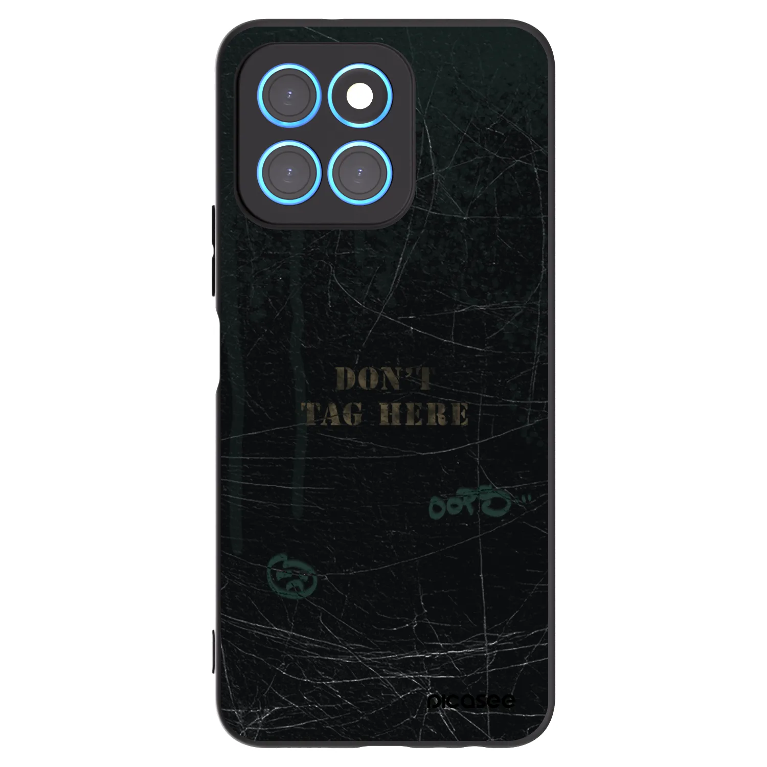Picasee fekete szilikon tok az alábbi mobiltelefonokra Honor X8 5G - DON´T TAG