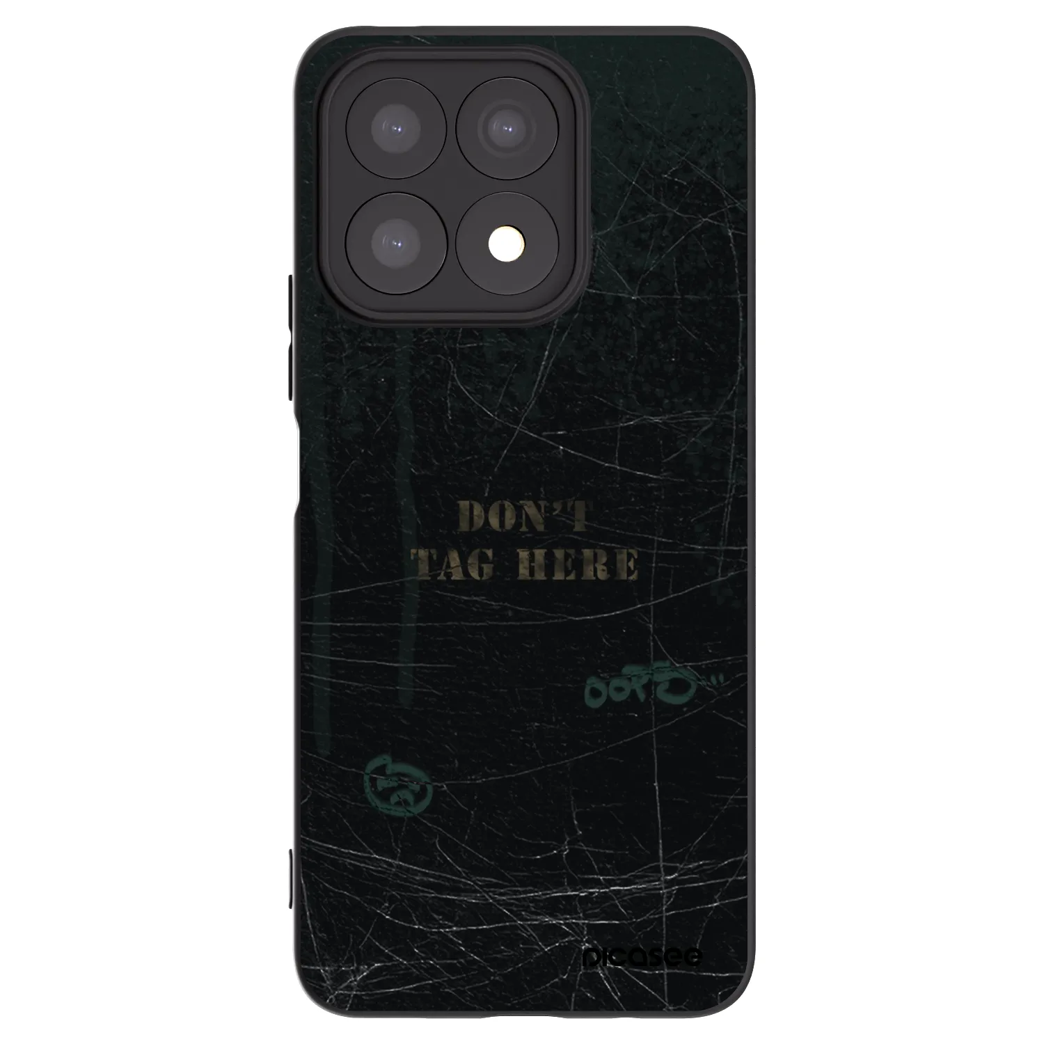Picasee fekete szilikon tok az alábbi mobiltelefonokra Honor X8a - DON´T TAG