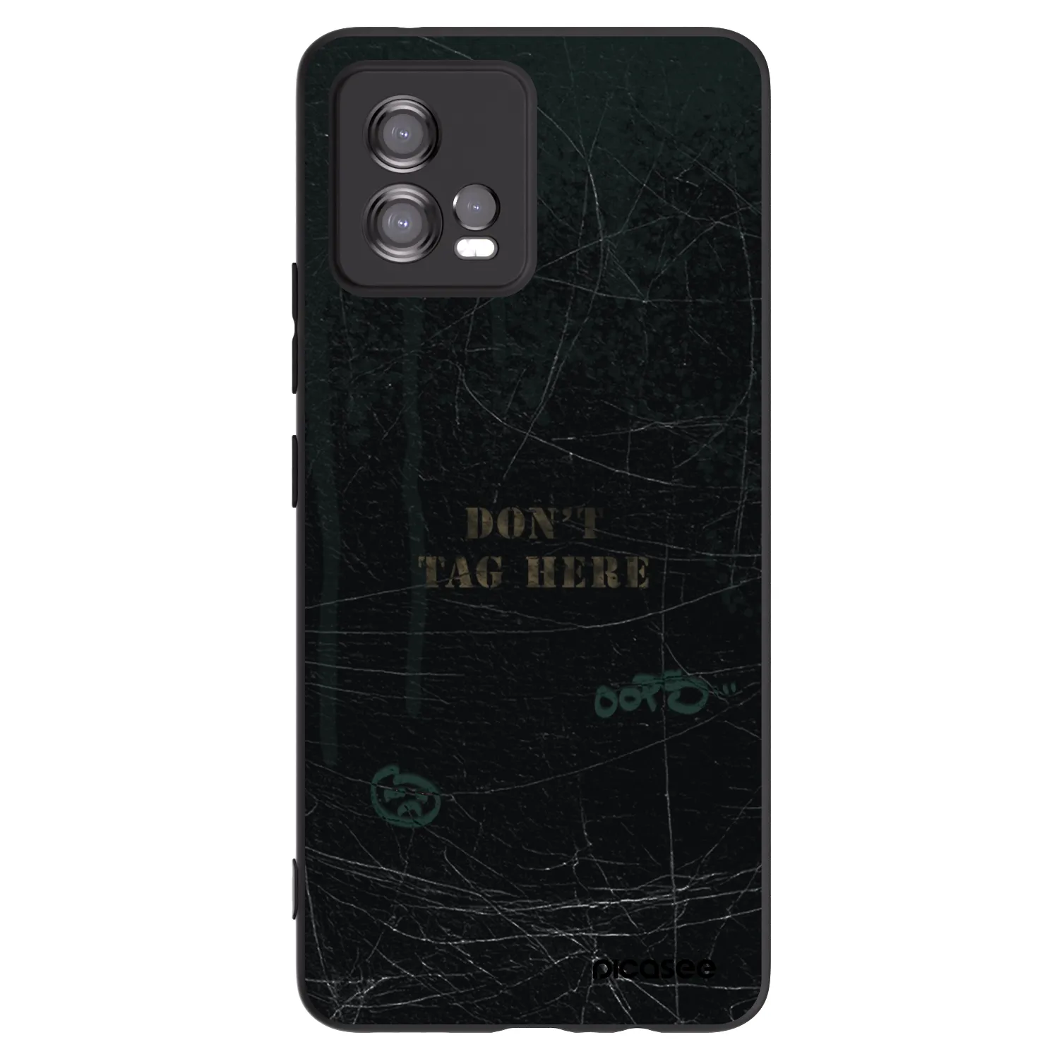 Picasee fekete szilikon tok az alábbi mobiltelefonokra Motorola Moto G72 - DON´T TAG