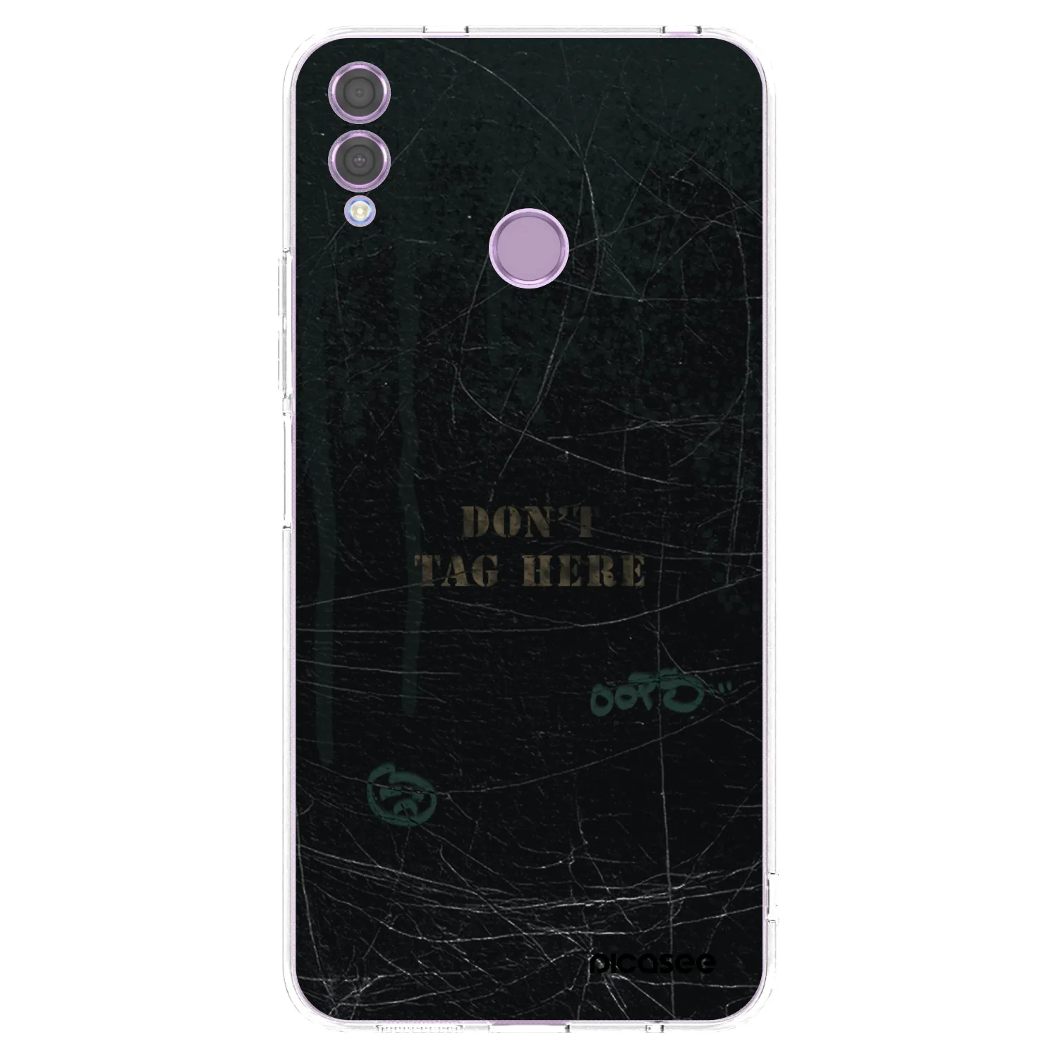 Picasee átlátszó szilikon tok az alábbi mobiltelefonokra Honor 8X - DON´T TAG