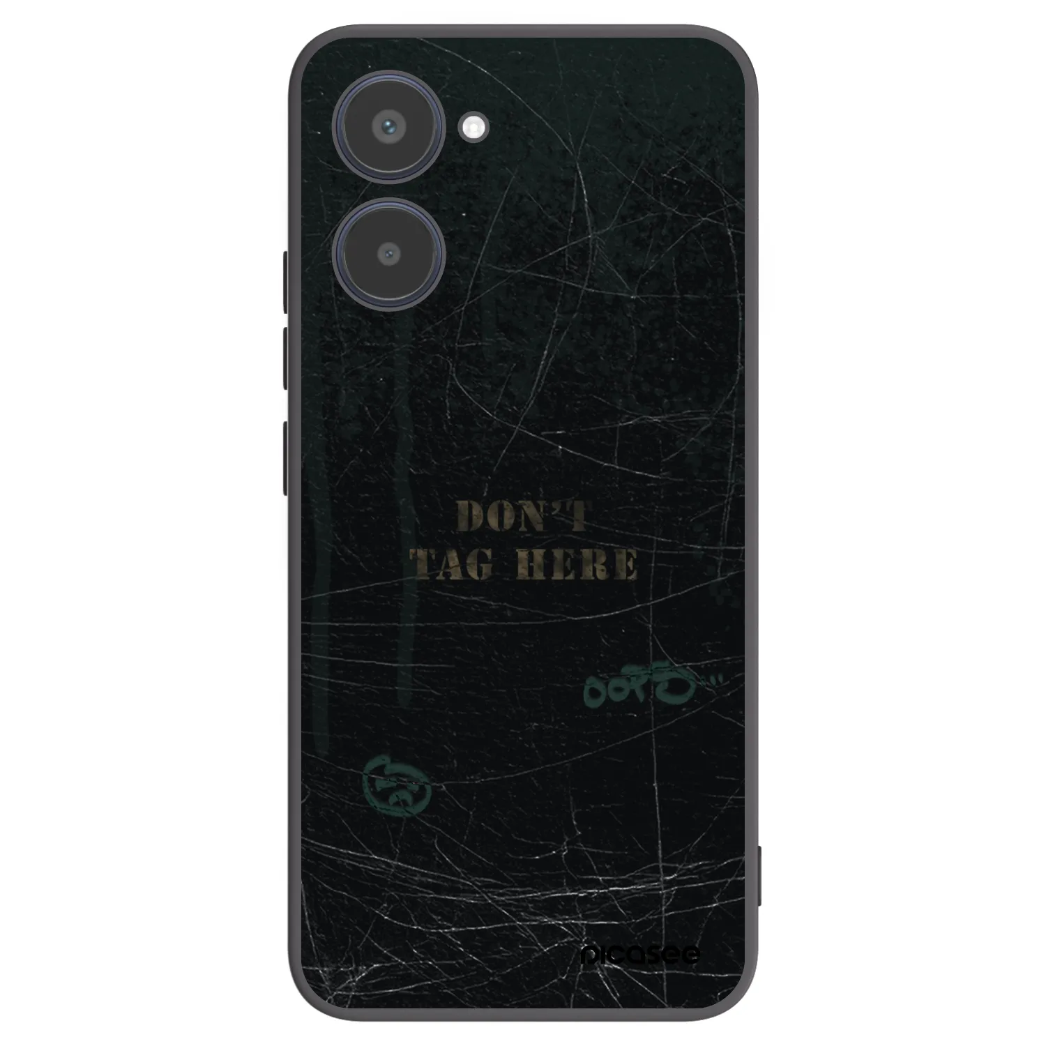 Picasee fekete szilikon tok az alábbi mobiltelefonokra Realme 10 4G - DON´T TAG