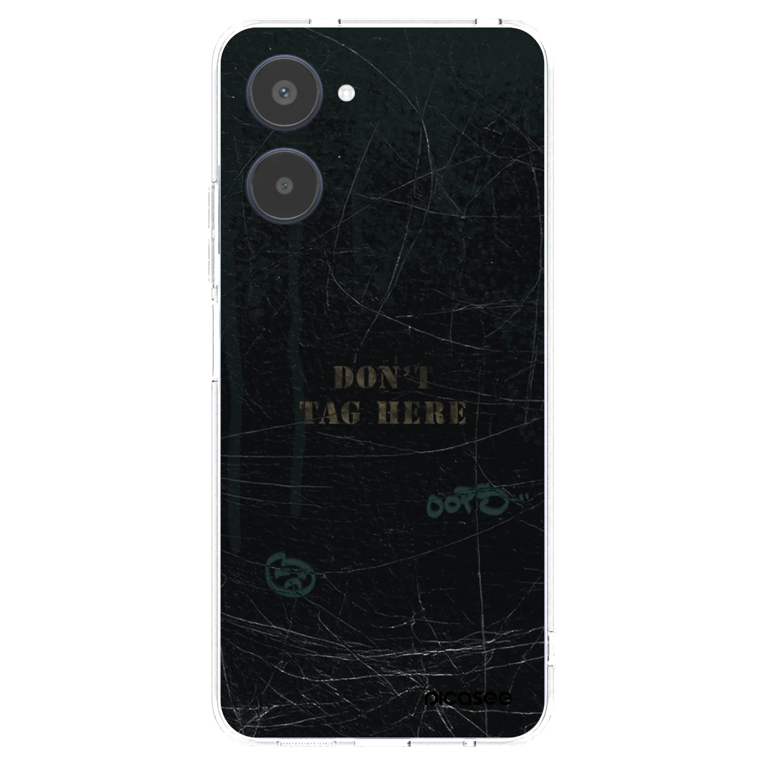 Picasee átlátszó szilikon tok az alábbi mobiltelefonokra Realme 10 4G - DON´T TAG