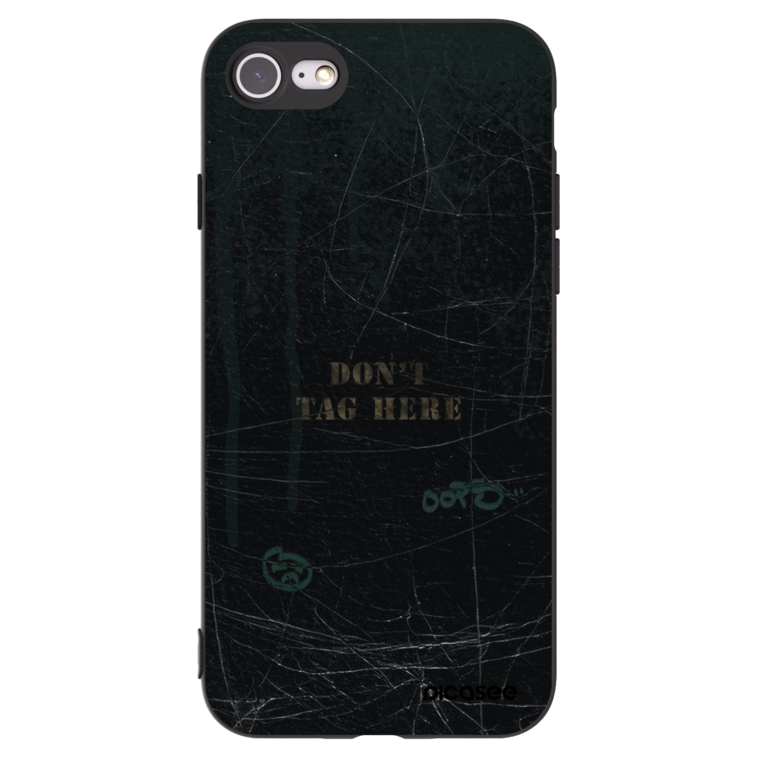 Picasee fekete szilikon tok az alábbi mobiltelefonokra Apple iPhone 8 - DON´T TAG