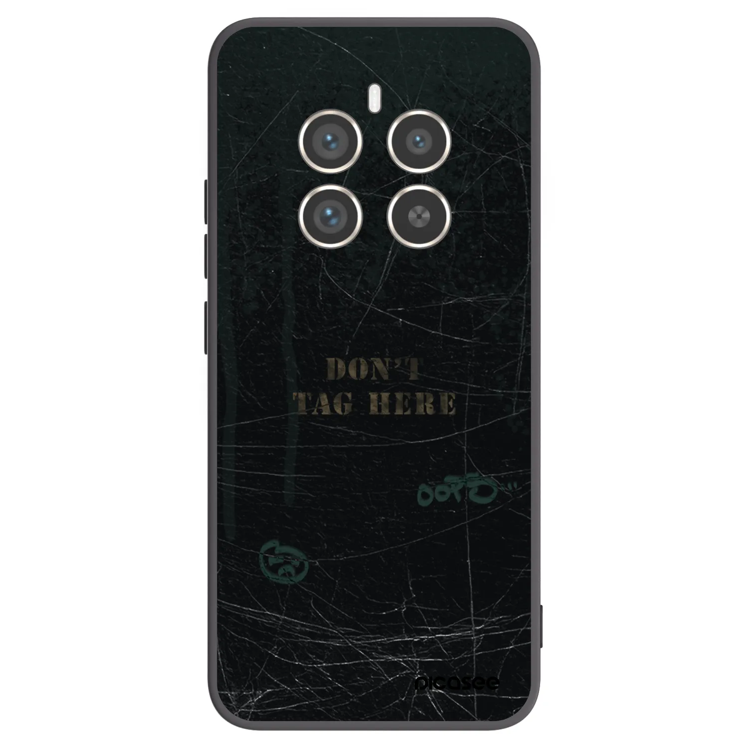 Picasee fekete szilikon tok az alábbi mobiltelefonokra Realme 12 Pro 5G - DON´T TAG